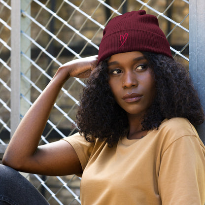 Beanie mit Herz
